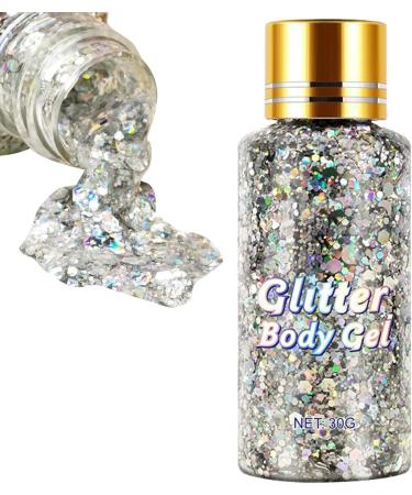  YUAB YUAB Shimmering Body Gel Self-Adhesive Glow Paint Gel Art Makeup for Body Face and Hair Holographic Cosmetic Grade Bag Pouch - Buy Online on GoSupps.com