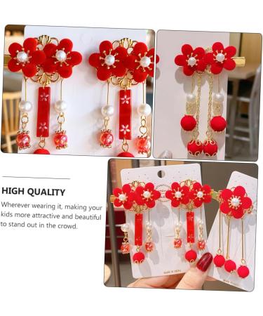 minkissy 2 Pairs Tassel Antique Style Hair Clip Weeding Hair Clasp Plum Hair Accessories Kimono Hair Decoration Tassel Hair Clip Kids Retro Hair Clips Hair Sticks Baby China Vintage Fabric - Buy Online on GoSupps.com