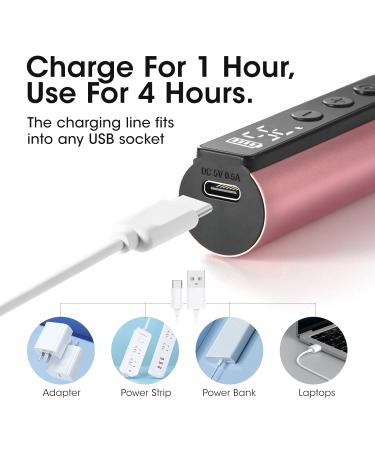 Gellen Professional Electric Nail File | 11-in-1 Cordless Rechargeable Nail Drill Kit for Acrylic & Gel Nails | Effective Hand & Foot Care Tool for Thick Nails - Buy Online on GoSupps.com