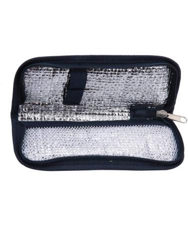 Portable Insulin Cooler Bag | Diabetic Medication Organizer - Navy Blue - Buy Online on GoSupps.com
