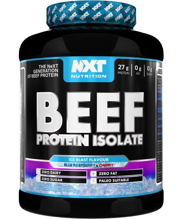 NXT Nutrition Beef Protein Isolate Powder 1.8kg - High Natural Amino Acids, Paleo Keto Friendly, Dairy & Gluten Free - Ice Blast Flavor - Buy Online on GoSupps.com