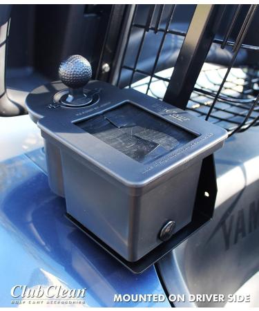 Club Clean Golf Cart Ball and Club Cleaner with Universal Bracket - Home Use - Black - Buy Online on GoSupps.com