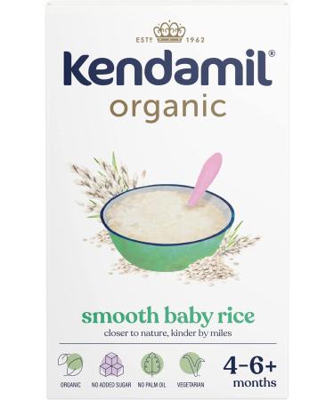 Kendamil Organic Smooth Baby Rice 120g 1 x 120g