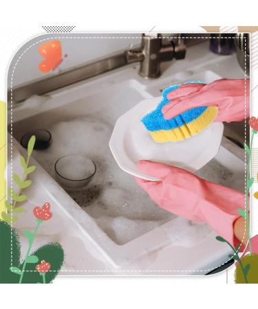 Kitchen Sponges 6 Pcs Cat Dual Sided Scrub Sponge Cleaning Sponges Cute Temperature Sensitive Dish Sponges for Washing Dishes Non Scratch Household Multi Use Sponges Scrubber for Kitchen 3 Colors - Buy Online on GoSupps.com