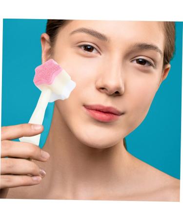 Mikinona Facial Cleansing Brush Travel Facial Cleanser Scrubber Bath Scrubber for Body Face Scrubber Brush Facial Skin Scrubber Brush Face Brush Cosmetic Man 13x5cm Sky-blue - Buy Online on GoSupps.com