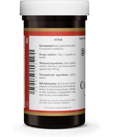 Nature's Sunshine Cascara Sagrada 100 capsules - Buy Online on GoSupps.com