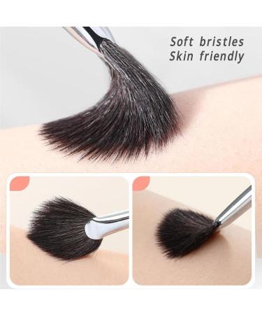 Verdant Touch Fan Makeup Brush Fan Highlighter Brush for Loose Powder and Blush Multipurpose Soft Bristles Fan Shaped Makeup Brush - Buy Online on GoSupps.com