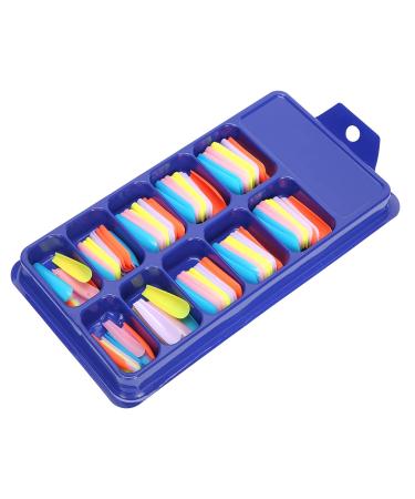 Nail tip easy to trim colorful ABS fake nail for household(05)