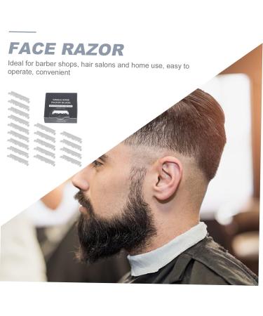 PopetPop Disposable Razor - 100 Razor Blades for Men | Chrome & Platinum Coated Face Cutter for Hairdressing Salons - Buy Online on GoSupps.com