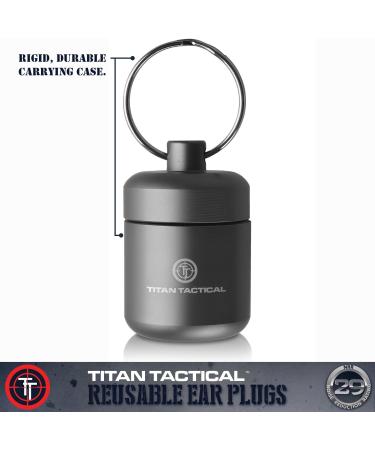 Titan Tactical 29NRR Shooting Ear Plugs + Clear Range Ballistic Glasses Kit - Buy Online on GoSupps.com