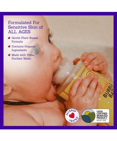 California Baby Calendula Bubble Bath - Lavender Scent | Plant-Based & Allergy-Friendly | Ideal for Sensitive Skin | 384 mL | Free Bubble Wand - Buy Online on GoSupps.com
