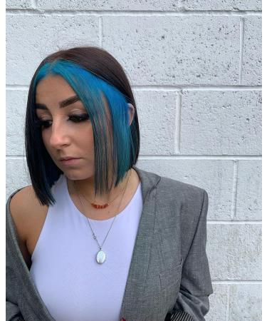 Crazy Color Vibrant Capri Blue Semi-Permanent Hair Dye - 200ml | Highly Pigmented Electric Blue Vegan Formula with Conditioning & Oil Nourishing Benefits - Buy Online on GoSupps.com