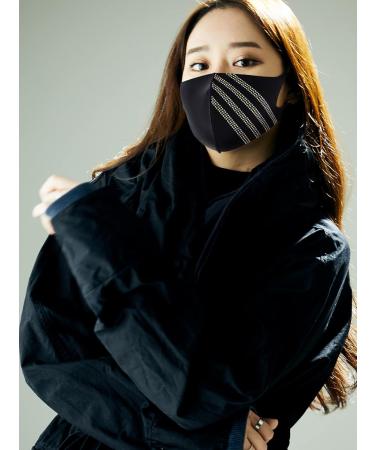 LOOKA Protective Fashion Crystal Mask - Washable Reusable & Comfortable | AG 4Line AB (Medium) - Shop Internationally - Buy Online on GoSupps.com