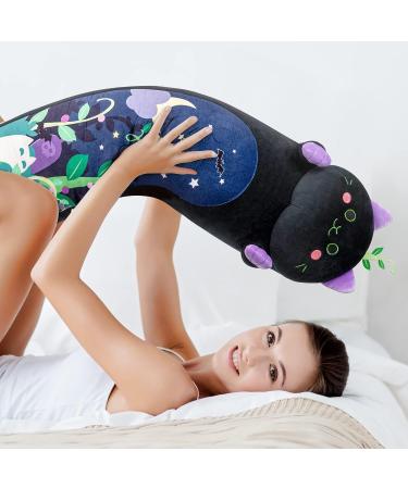 Hawaii 50 cm Kawaii Cats Plush Pillow - Soft Black Kitten Stuffed Animal Toy | Cuddly Gift - Buy Online on GoSupps.com