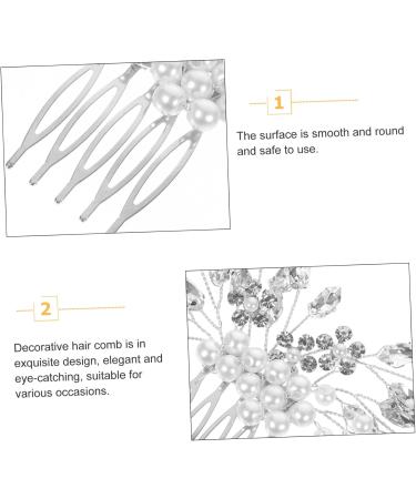 ABOOFAN Hair Jewelry Hair Accessories Hair Styling Accessories Wedding Hair Clip Fairy Jewelry for Women Hanfu Hair Comb Pearl Bride - Buy Online on GoSupps.com