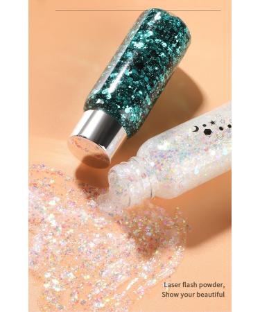  JUDEWY Sparkling body gel shimmering liquid face paint glittery nails holographic festival makeup sparkling makeup. (01) - Buy Online on GoSupps.com