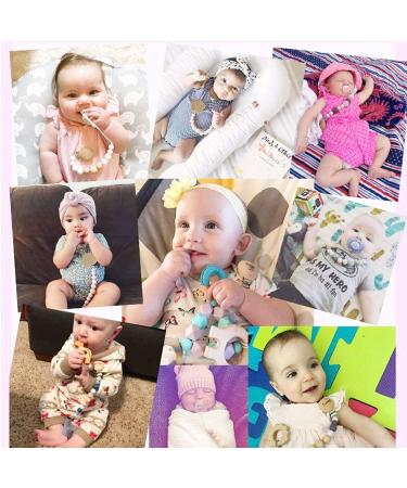 6-Piece Wooden Pacifier Clip Set | Safe Baby Nipple Holders & Nuckel Clips for Children - International Shipping - Buy Online on GoSupps.com