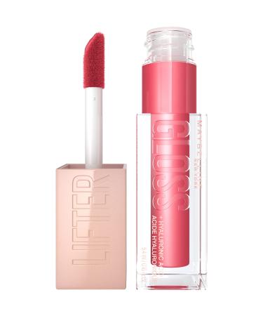 Maybelline Lifter Gloss  Hydrating Lip Gloss with Hyaluronic Acid  High Shine for Plumper Looking Lips  Heat  Raspberry Neutral  0.18 Ounce