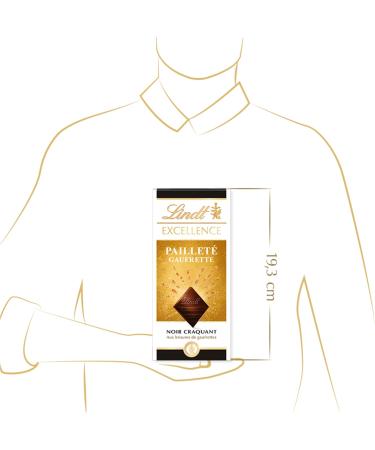  Lindt Lindt - EXCELLENCE Wafer Glitter Tablet - Dark Chocolate 100g - Buy Online on GoSupps.com