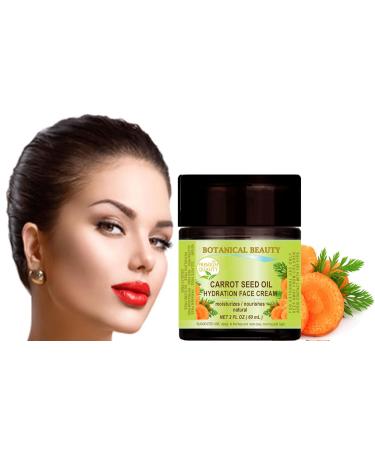 Botanical Beauty CARROT SEED OIL HYDRATION FACE CREAM for NORMAL DRY SENSITIVE SKIN. Protection Against DRYNESS. 2 Fl. oz - 60 ml - Buy Online on GoSupps.com
