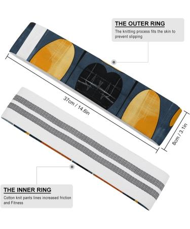 Buy High-Quality Resistance Bands - Orange & Brown Fabric Exercise Bands for Leg Workouts | International Shipping Available - Buy Online on GoSupps.com