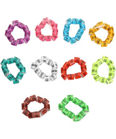 FRCOLOR 400 Pcs Pigeon Foot Ring Pets Racing Pigeon Ankle Bands Poultry Distinguish Marker Pigeon Racing 1.1x0.8cmx4pcs Random Colorx4pcs - Buy Online on GoSupps.com