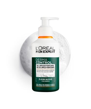L'Oreal Paris Men Expert L'OR AL Paris Men Expert Derma Control Purifying Cleansing Gel with Salicylic Acid and Niacinamide for Oily Acne-prone Skin 260ml