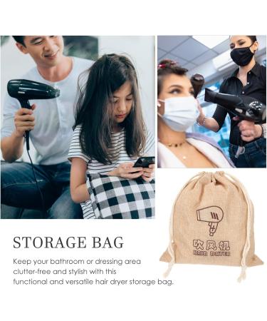 LALAFINA 2pcs Travel Supplies Travel Stuff Drawstring Storage Bag Velvet Bag Hair Dryer Travel Bag - Buy Online on GoSupps.com