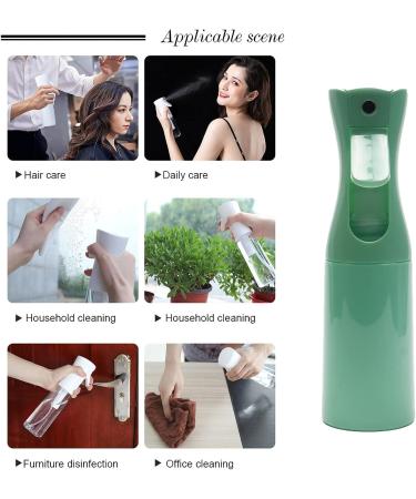 HUGE FUN Empty Continuous Ultra Fine Mister Water Spray Bottle - 6.8 oz (200ml) Green for Hair Styling, Plant Care, Cleaning Solutions, Gardening - Buy Online on GoSupps.com