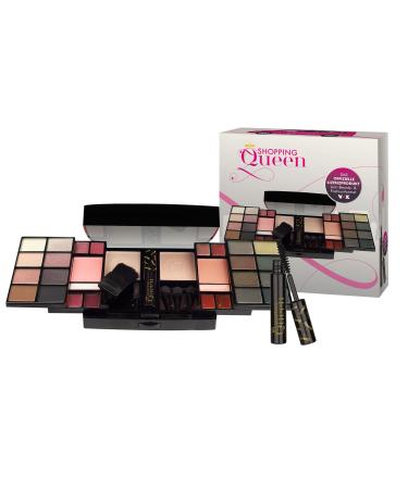 Paw Patrol Shopping Queen-make-up set in the travel kit compact palette 36-part basics and nude tones powder and highlighter 16 eyeshadow 8 lip gloss beauty case with mirror ideal for on the go