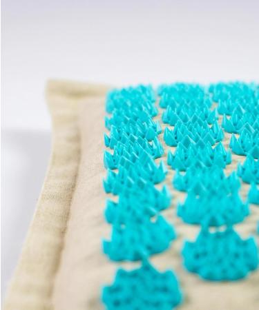 Acupressure Set - Mat & Pillow for Wellness | Turquoise Relaxation for Back Neck & Feet - Buy Online on GoSupps.com