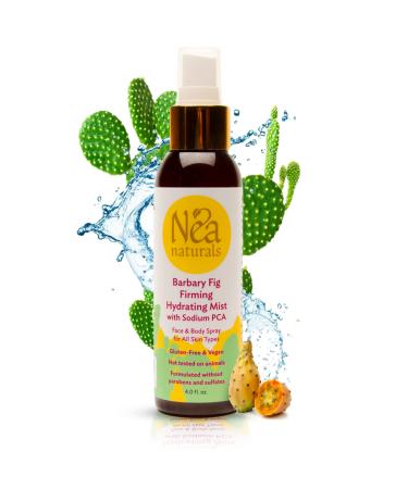 Barbary Fig Firming Moisturizing Facial Mist Spray - Sodium PCA Moisturizer Mist - Skin Care Hydrating Setting Spray for Glowing All Types of Skin - 4 Fl Oz