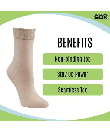 Sugar Free Sox Diabetic Socks for Women - Maximize Circulation & Comfort - Buy Online on GoSupps.com