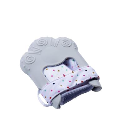 Kids Heroes Teething Mitten - Soothes Baby Boy's Sore Gums at 3 Months - Grey - Buy Online on GoSupps.com