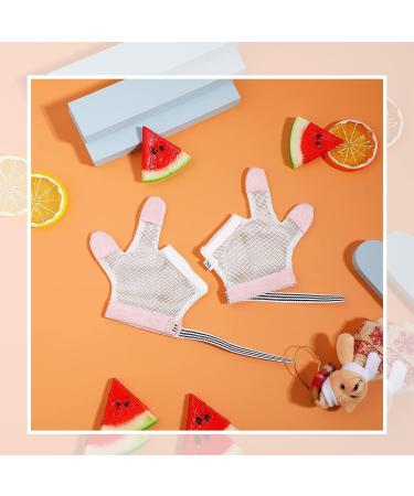 2 Pairs Baby Thumb Sucking Finger Guards | Stop Sucking Kit for 15 Months to 1 Year Old | Soft Mesh Fabric, No Scratch, Breathable Protector - Buy Online on GoSupps.com