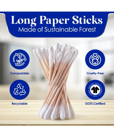 2-Pack 500 Count Q-tip Cotton Swabs - Soft & Firm Buds for Hygiene & Beauty Care - Includes 2 Peaknip Holders - Buy Online on GoSupps.com