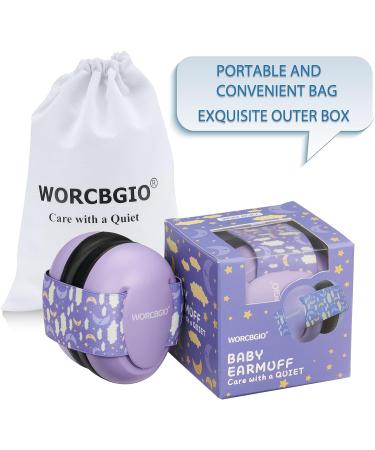 WORCBGIO Infant Ear Protection Noise Cancelling Baby Ear Muffs - Toddler Hearing Protection (Moon Purple) - Buy Online on GoSupps.com