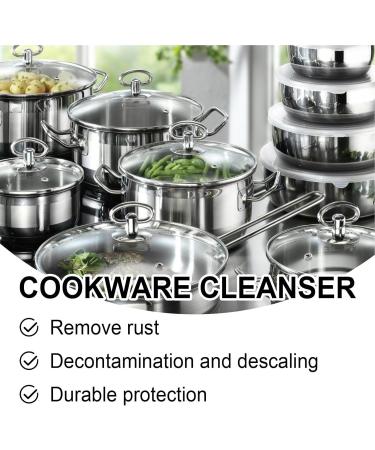 Cookware Cleaner - Polishing Stove Cleaner - Powerful Kitchen Supplies Quick Rust Remover Spray for Lime Deposits Stubborn Rust Stains Household - Buy Online on GoSupps.com