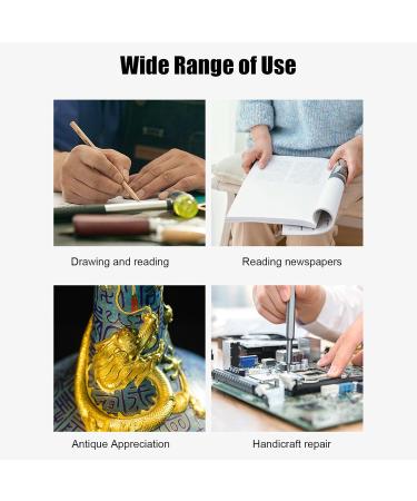 Magnifying Glass with Light 4X Folding Handheld Magnifier for Reading Large Rectangle Rechargeable Reading Magnifier for Macular Degeneration Seniors Reading Close Work - Buy Online on GoSupps.com