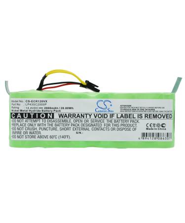 Replacement Battery for Midea R1-L10D R1-L102B (2000mAh) Ni-MH