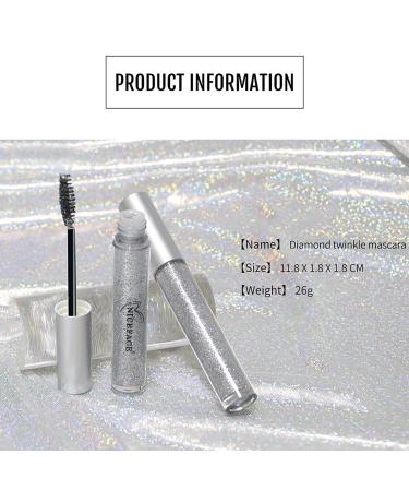 2 Pack Diamond Glitter Colored Mascara for Sparkling Eyes - Perfect for Stage, Party, Wedding, Music Festival | Long-Lasting Makeup - Buy Online on GoSupps.com