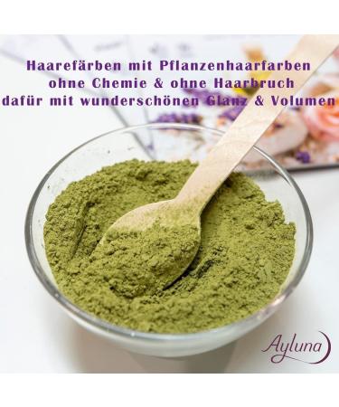 Ayluna Vegan Hair Color 25 Saharblond | Ammonia-Free Long-Lasting Gray Coverage with Henna Krapp & Chamomile - 100g Pack - Buy Online on GoSupps.com