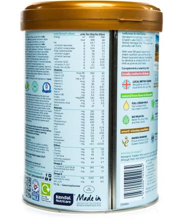 1x800g Kendamil FollowOn Milk 6Pack Stage 2 612 Months British Made Whole Milk Formula Vegetarian No Palm Oil No GMOs with Omega 3 DHA Omega 6 ARA and Prebiotics - Buy Online on GoSupps.com