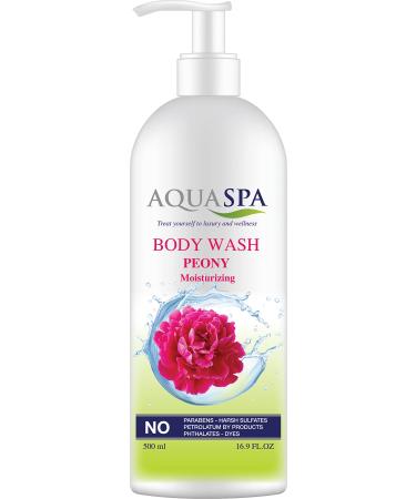 Aqua Spa Body Wash Peony (Moisturizing) 16.9 Oz body wash beauty care skincare cosmetics personal care