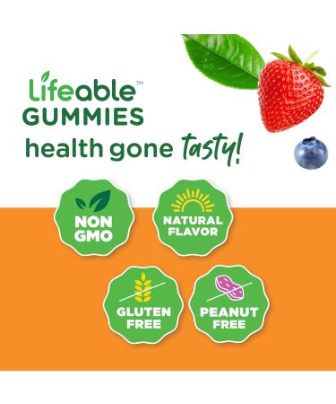Lifeable Calcium Magnesium + Biotin Gummies Bundle - Gluten Free & GMO Free Chewable Vitamins - Buy Online on GoSupps.com