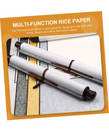 COHEALI Blank Rice Paper Scroll Hanging Wall Scrolls Calligraphy Paper Printable Blank Chinese Blank Wall Japanese Wall Art Household Rice Paper Portable Traditional Chinese Painting - Buy Online on GoSupps.com
