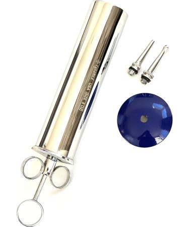 CynaMed Premium 8 oz Ear Wax Removal Syringe - Brass with Chrome Finish | Ideal for Household, EMT, Firefighter, Police, Medical Student, School & Hobby - Buy Online on GoSupps.com
