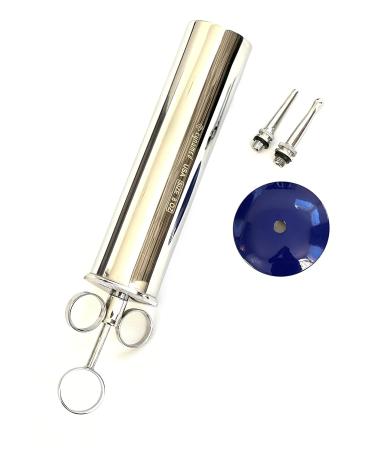 CynaMed Premium Ear Wax Removal Syringe 8 OZ - Brass with Chrome Finish | Ideal for Household, EMT, Firefighter, Police, Medical Student | Top Quality - Buy Online on GoSupps.com