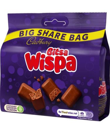 Cadbury Bitsa Wispa Big Share Bag 185.5g 185.5 g (Pack of 1) - Buy Online on GoSupps.com