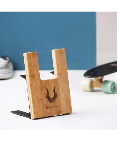 JACKCUBE DESIGN Skateboard Storage Holder - Display & Parking Stand for Skateboards | Portable & Stylish Wood Design - Buy Online on GoSupps.com